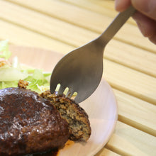 画像をギャラリービューアに読み込む, チタン先割れスプーン
